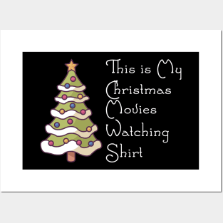 This Is My Christmas Movie Watching Shirt Posters and Art